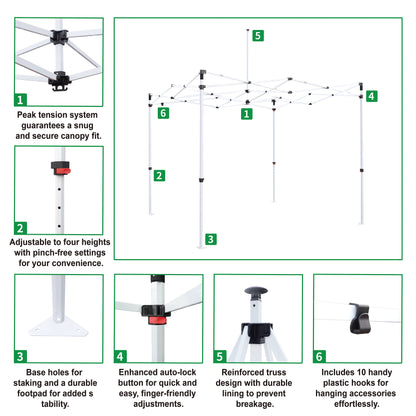 COMMERCIAL CROSS PEAK CANOPY